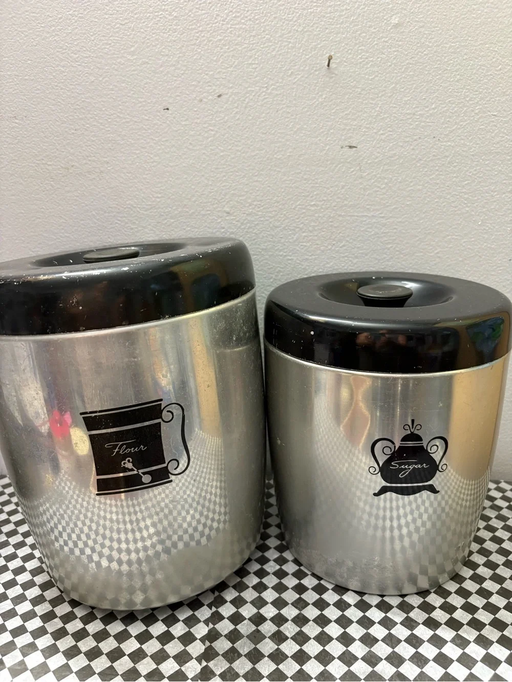 Vintage West Bend Aluminum Retro Nesting Canister Set-4